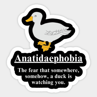 Anatidaephobia. Sticker